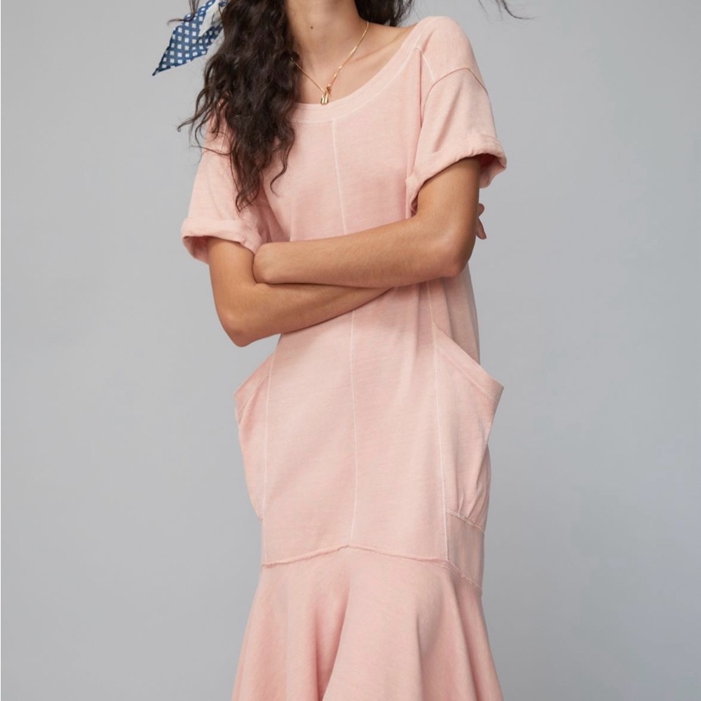 Saturday Sunday Pink Short Sleeve Dress